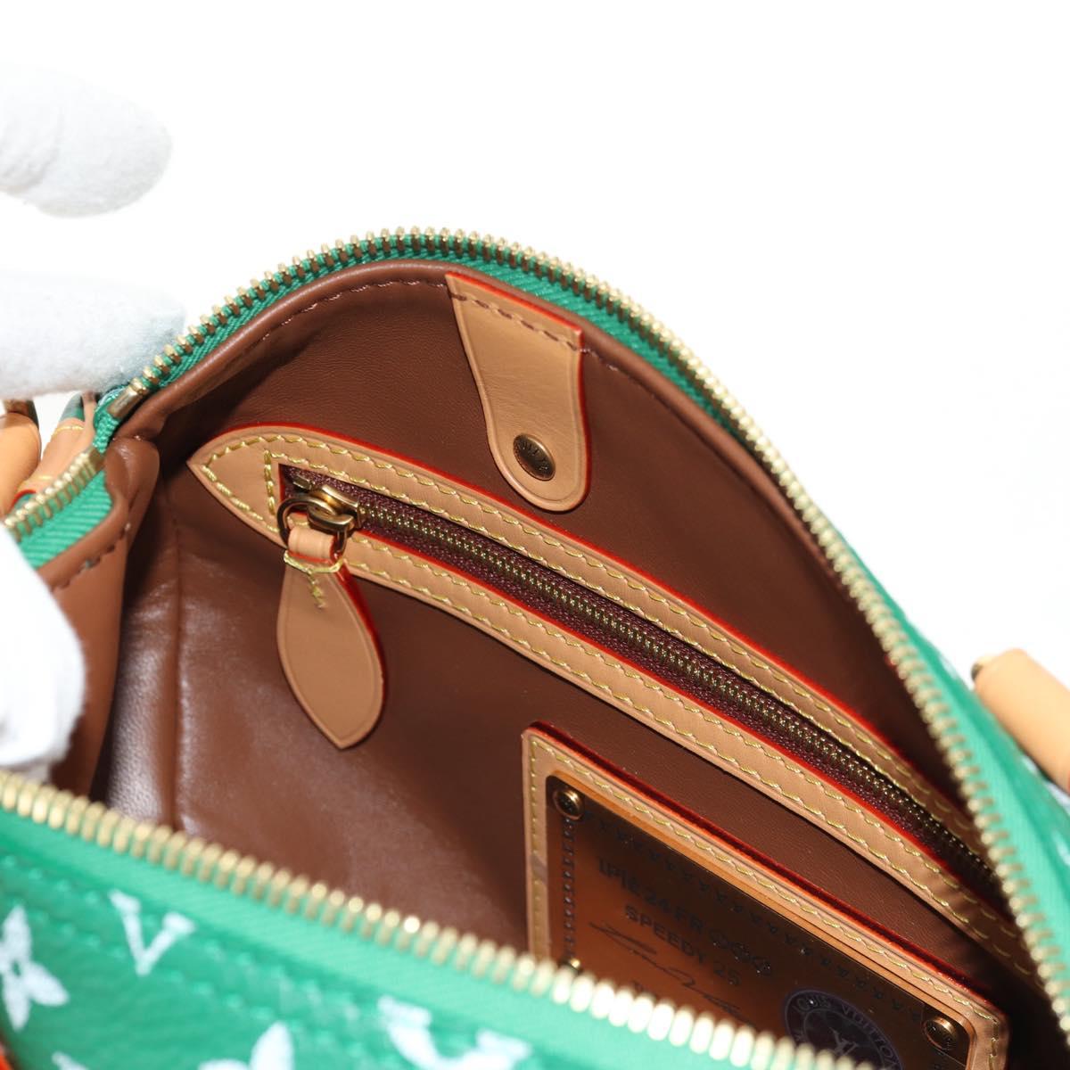 LOUIS VUITTON Monogram Speedy P9 Bandouliere 25 Bag Green M24423 LV Auth 139047SM